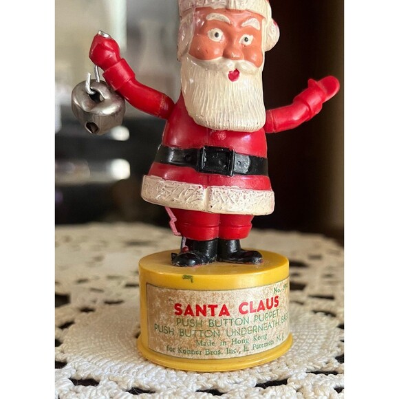 Vintage Toy Push Button Santa Claus - Picture 7 of 8
